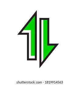 green grid cursor icon. network cursor logo. icons are used for applications