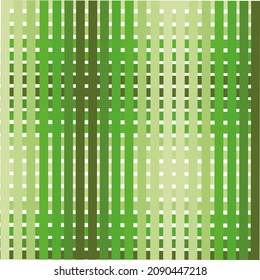 Green grid, gradient from dark to light, alternating, from light green and dark green, suitable for fabric patterns.