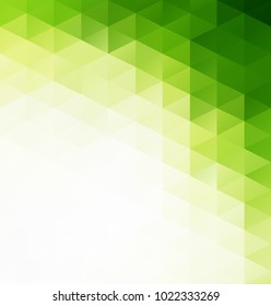 Green Grid Mosaic Background, Creative Design Templates
