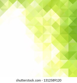 Green Grid Mosaic Background, Creative Design Templates