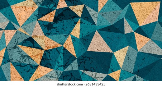 Green Grid Mosaic Background, Creative Design Templates