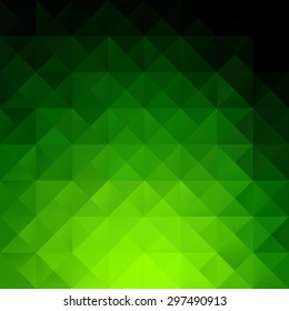 Green Grid Mosaic Background, Creative Design Templates