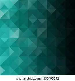 Green Grid Mosaic Background, Creative Design Templates