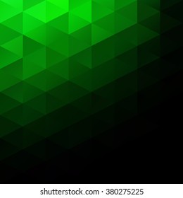 Green Grid Mosaic Background, Creative Design Templates