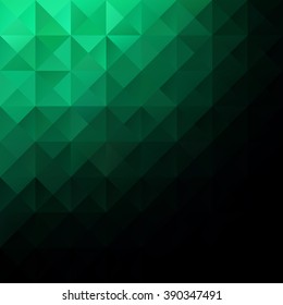 Green Grid Mosaic Background, Creative Design Templates