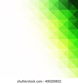Green Grid Mosaic Background, Creative Design Templates