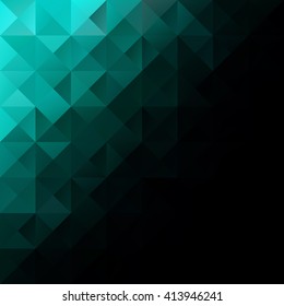 Green Grid Mosaic Background, Creative Design Templates