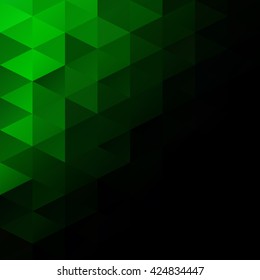 Green Grid Mosaic Background, Creative Design Templates