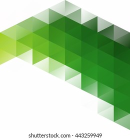Green Grid Mosaic Background, Creative Design Templates