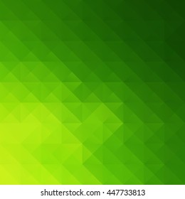 Green Grid Mosaic Background, Creative Design Templates