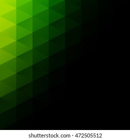 Green Grid Mosaic Background, Creative Design Templates