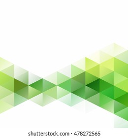 Green Grid Mosaic Background, Creative Design Templates