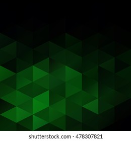 Green Grid Mosaic Background, Creative Design Templates