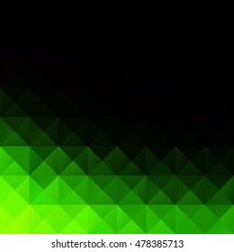 Green Grid Mosaic Background, Creative Design Templates