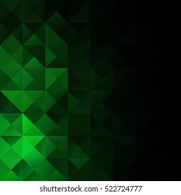 Green Grid Mosaic Background, Creative Design Templates