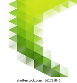 Green Grid Mosaic Background, Creative Design Templates
