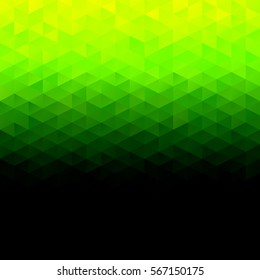 Green Grid Mosaic Background, Creative Design Templates