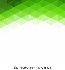 Green Grid Mosaic Background, Creative Design Templates