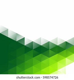 Green Grid Mosaic Background, Creative Design Templates