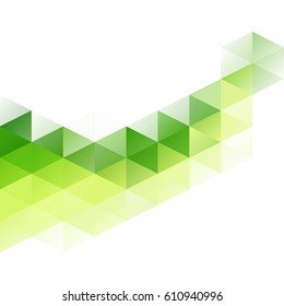 Green Grid Mosaic Background, Creative Design Templates