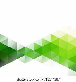 Green Grid Mosaic Background, Creative Design Templates