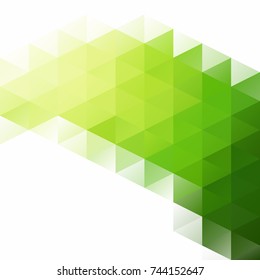 Green Grid Mosaic Background, Creative Design Templates