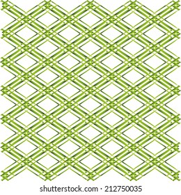 Green grid on white background vector 