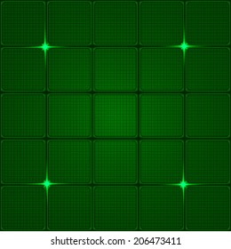 Green Grid Vector Background 