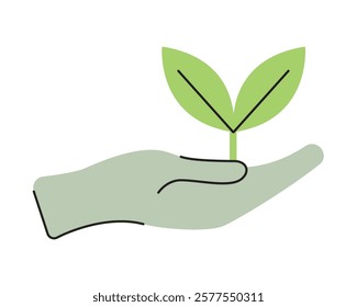 Green growing eco friendly vector