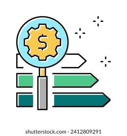 green growth color icon vector. green growth sign. isolated symbol illustration