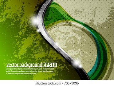 green grunge abstract design with space for text in eps10 vector format
