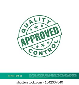 Green Grunge Approved Stamp Rustic Vector design Template Illustration Design. Vector EPS 10.
