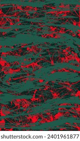 Green grunge background. The texture of blotches, stains, streaks of paint