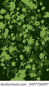 Grüner brüchiger Hintergrund. Die Textur von Flecken, Flecken, Farbstreifen