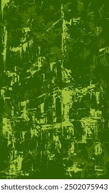 Green grunge background. The texture of blotches, stains, streaks of paint