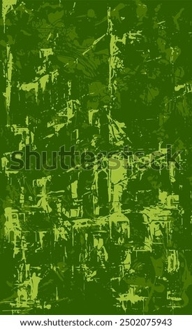 Green grunge background. The texture of blotches, stains, streaks of paint