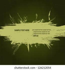 Green grunge banner