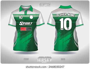 diseño de patrón de pinceles de grunge verde, ilustración, fondo textil para camiseta deportiva, maqueta de camisa de camiseta de fútbol para club de fútbol.