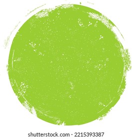 Green grunge circle stamp. Round stamp vector isolated on white background. Green stamp vector. For grunge badge, seal, ink and stamp design template