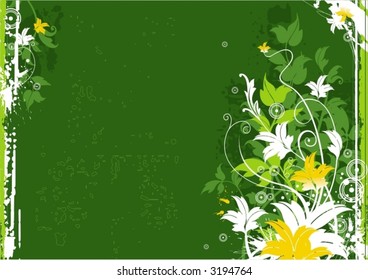 Fondo floral verde