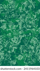 Fondo de color gris verde. Textura vectorial de pintura, estrías, manchas