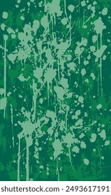 Fondo de estilo grunge verde. Vector textura de pintura, rayas, manchas