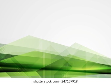 Green grunge tech shapes abstract background. Vector design