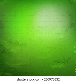 Green grunge texture background. Vector illustration for your fresh natural design