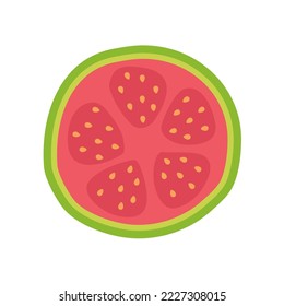 green guava Sweet fruit with high vitamin C for health for vegetarians.