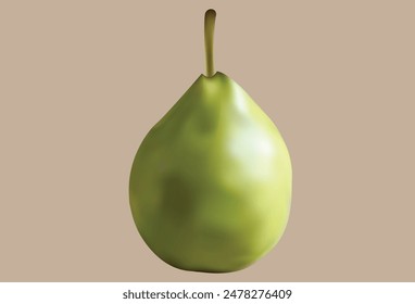 Green Guava Vector Illustration With Background 