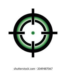 Green Gun Target Logo Symbol Stock Vector (Royalty Free) 2049487067 ...