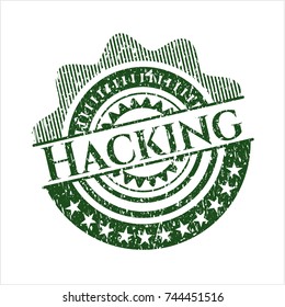 Green Hacking distress rubber grunge seal