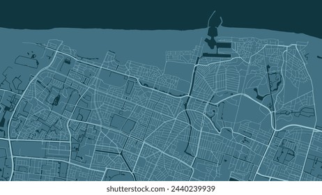 Mapa de Green Hague, Países Bajos. Mapa de la ciudad del vector, área municipal.