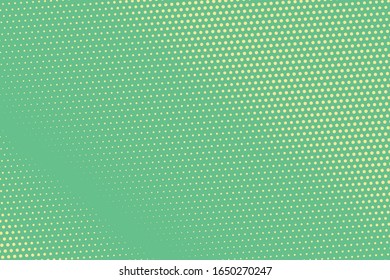 Green halftone background. Vector illustration art.